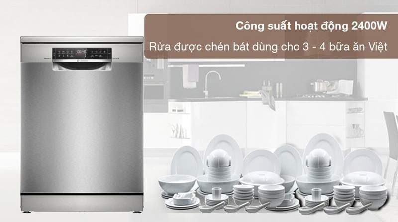 Máy rửa bát Bosch SMS4EMI01E - Hàng chính hãng