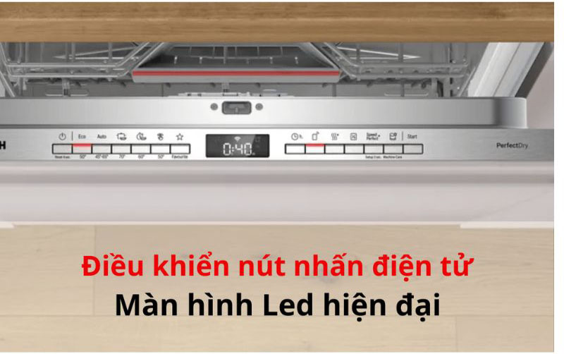 Máy rửa bát âm tủ Bosch SMV6YCX02E - Hàng chính hãng