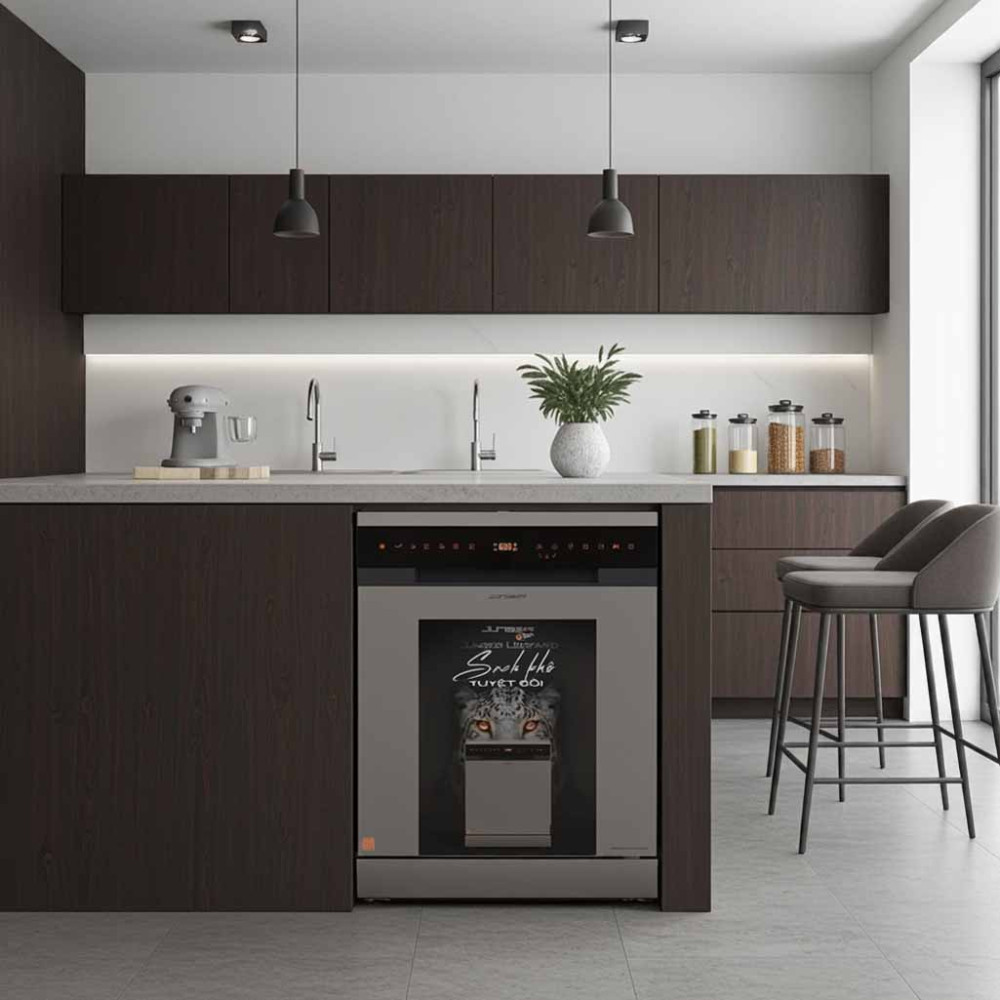 Máy rửa bát 15 bộ Junger DWJ-163-MS - Hàng chính hãng