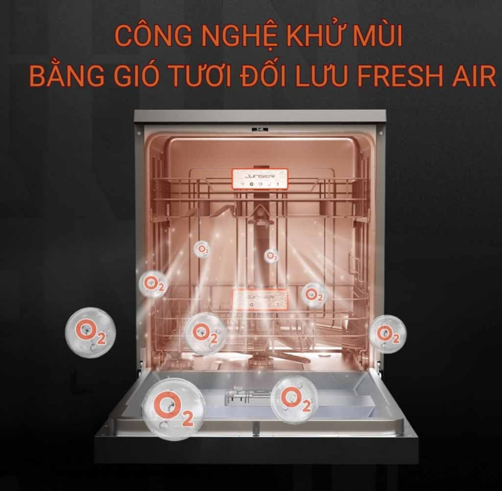 Máy rửa bát 15 bộ Junger DWJ-163-MS - Hàng chính hãng