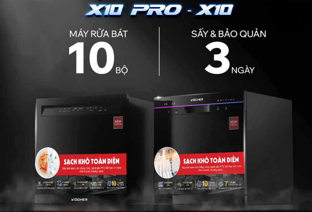 Máy rửa bát Köcher X10 - Hàng chính hãng