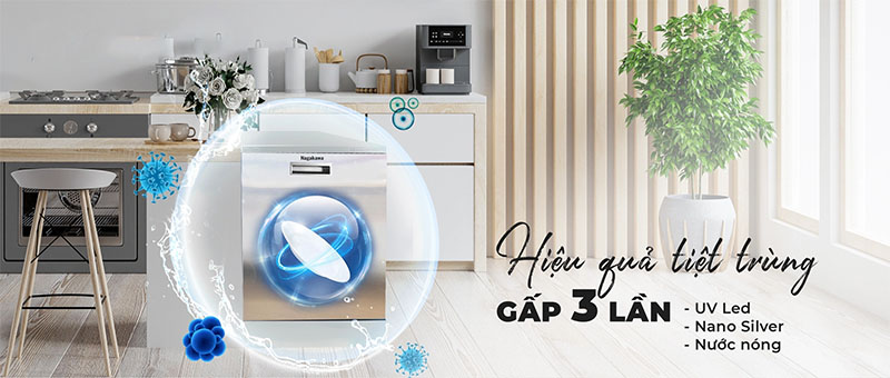 Máy rửa bát Nagakawa NK15D06M - Hàng chính hãng