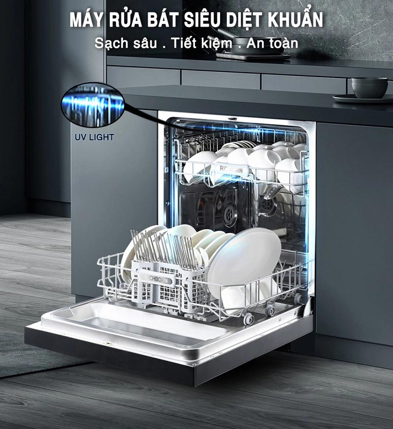 Máy rửa bát Richborn RDG6080SUB  - Hàng chính hãng