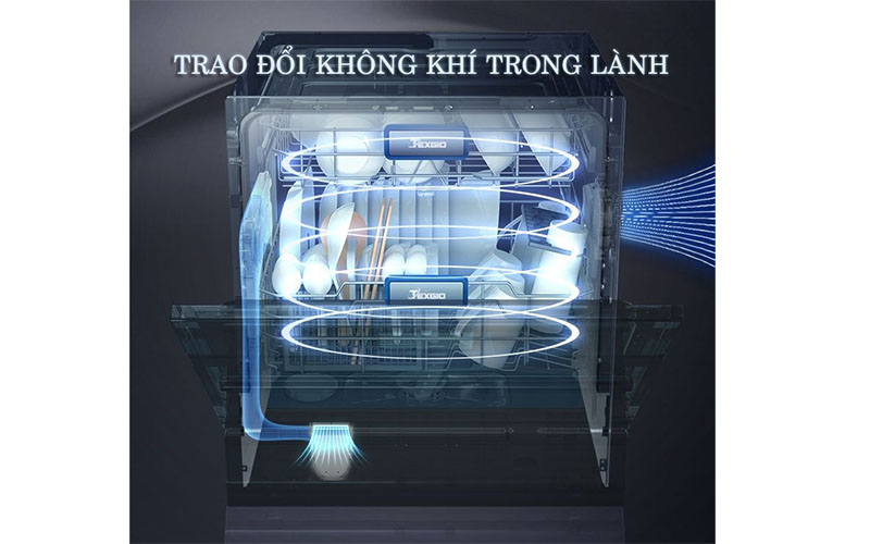 Máy rửa bát Texgio TGWF68GB  - Hàng chính hãng