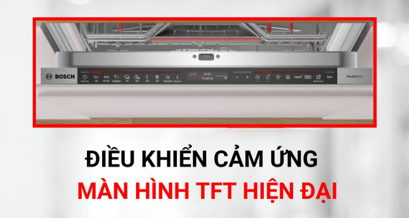 Máy rửa bát âm tủ Bosch SMD8TCX01E - Hàng chính hãng