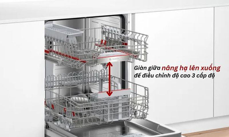 Máy rửa bát âm tủ Bosch SMV6YAX04E - Hàng chính hãng