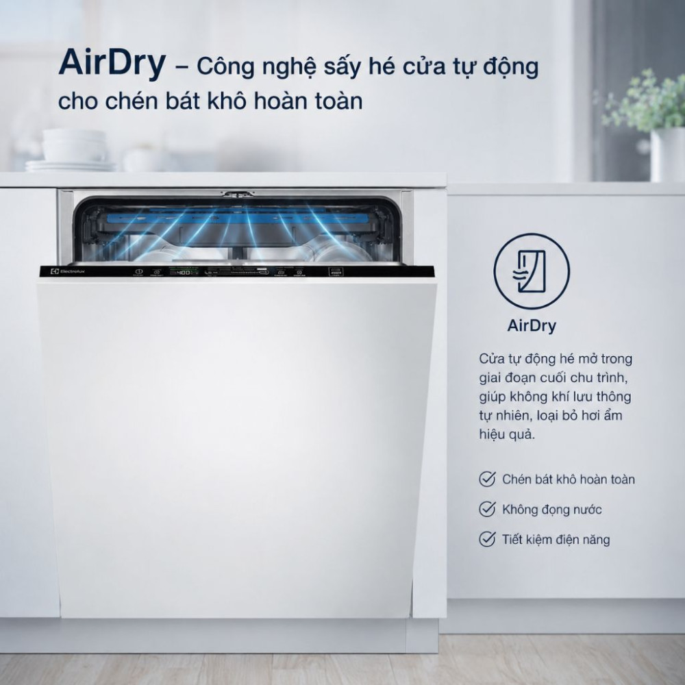 Máy rửa bát âm tủ 14 bộ Electrolux EEM48300L - Hàng chính hãng