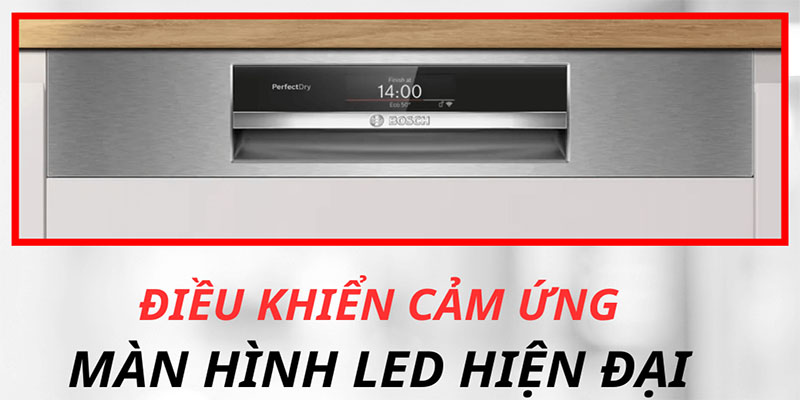 Máy rửa bát bán âm Bosch SMI8TCS01E - Hàng chính hãng