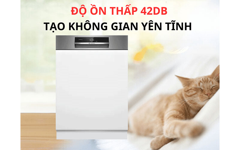 Máy rửa bát bán âm Bosch SMI8TCS01E - Hàng chính hãng