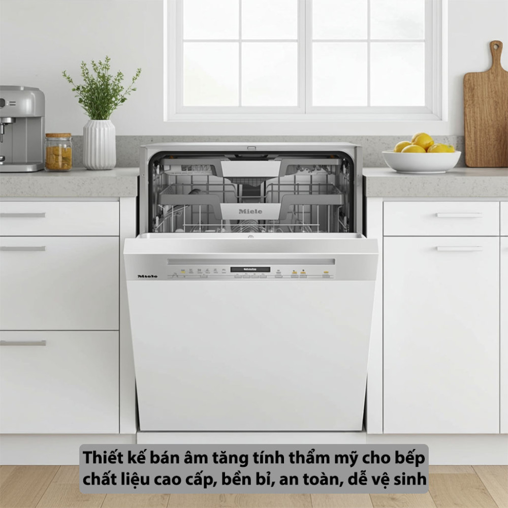 Máy rửa bát bán âm Miele G 7210 SCi CleanSteel - Hàng chính hãng