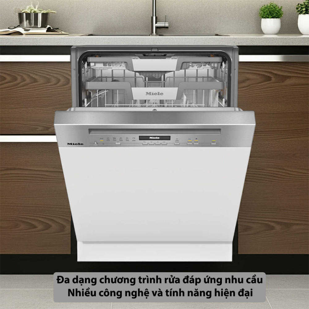 Máy rửa bát bán âm Miele G 7210 SCi CleanSteel - Hàng chính hãng