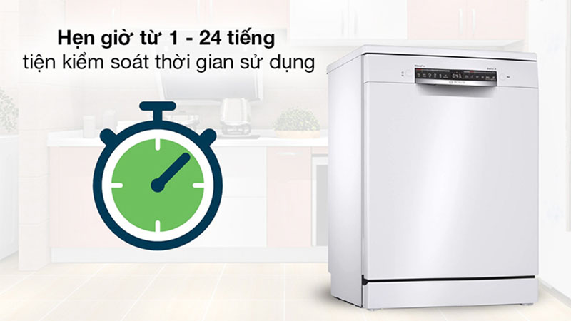 Máy rửa bát 13 bộ độc lập Bosch SMS4HAW48E - Hàng chính hãng