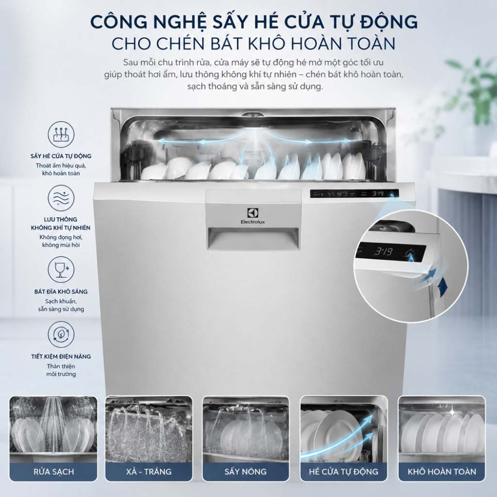 Máy rửa bát độc lập 13 Electrolux EFF9392SXA - Hàng chính hãng