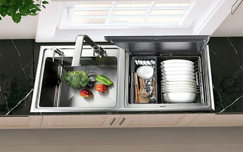 Máy rửa bát kết hợp bồn rửa Kaff KF-SWM6 - Hàng chính hãng
