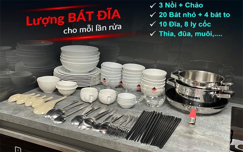 Máy rửa bát Eurosun SMS78EU12ES - Hàng chính hãng