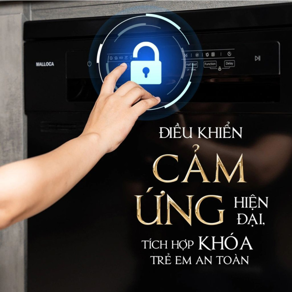 Máy rửa chén Malloca MDW15-5035TD - Hàng chính hãng