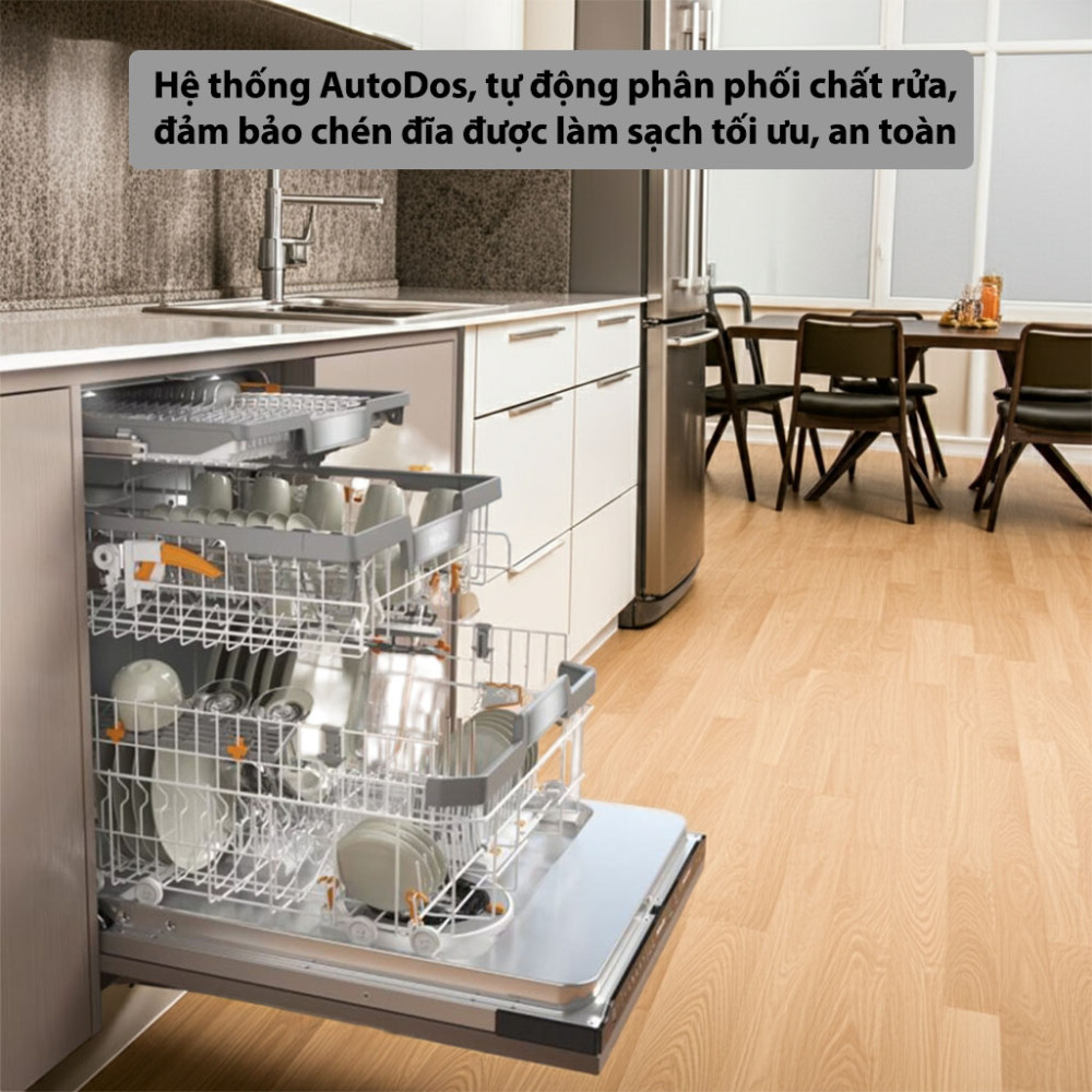 Máy rửa bát âm tủ Miele G 7790 SCVi AutoDos K20 - Hàng chính hãng