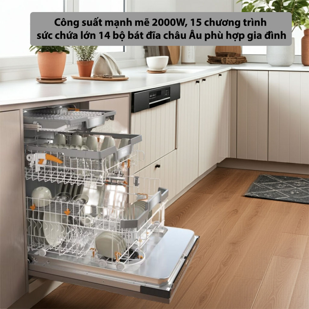 Máy rửa bát âm tủ Miele G 7790 SCVi AutoDos K20 - Hàng chính hãng