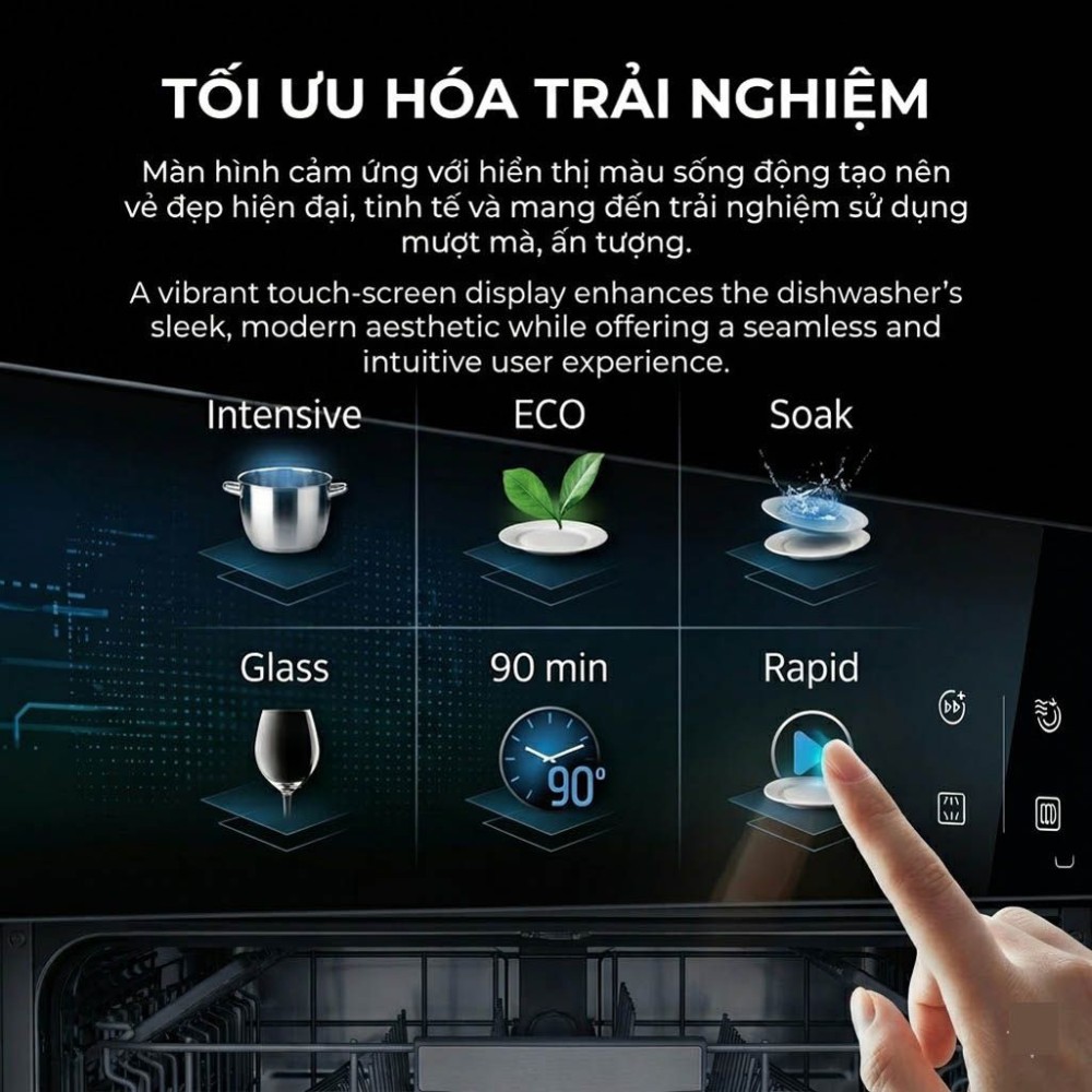 Máy rửa chén độc lập Hafele 15 bộ HDW-F6081B - Hàng chính hãng