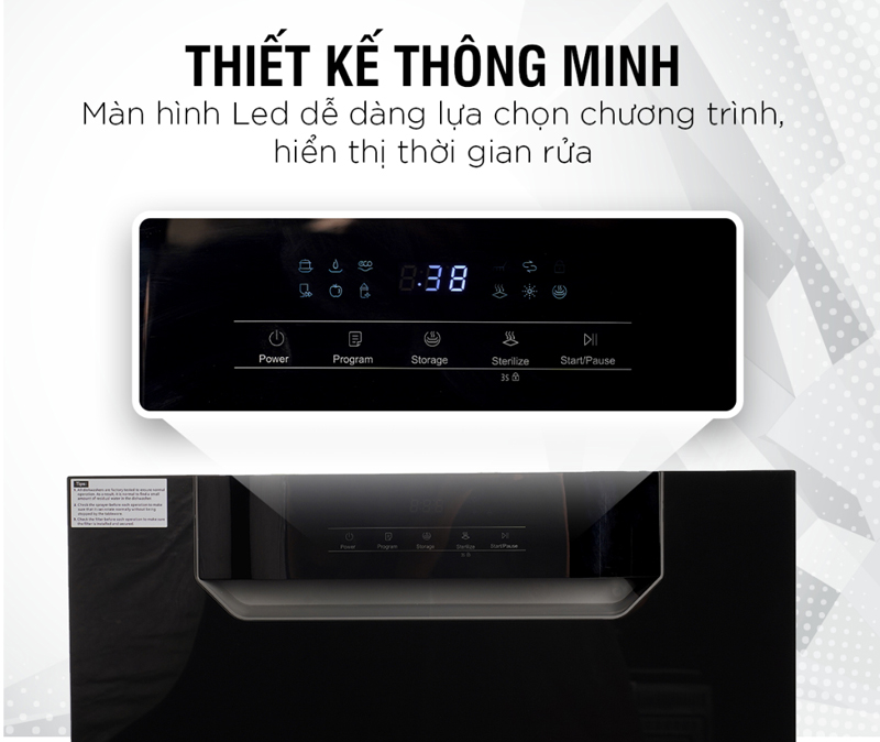 Máy rửa chén âm tủ Kieler KL-D235 - 8 bộ - Hàng chính hãng