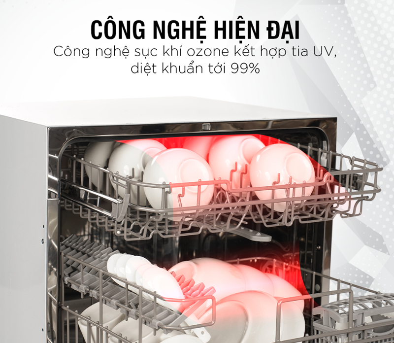 Máy rửa chén âm tủ Kieler KL-D235 - 8 bộ - Hàng chính hãng
