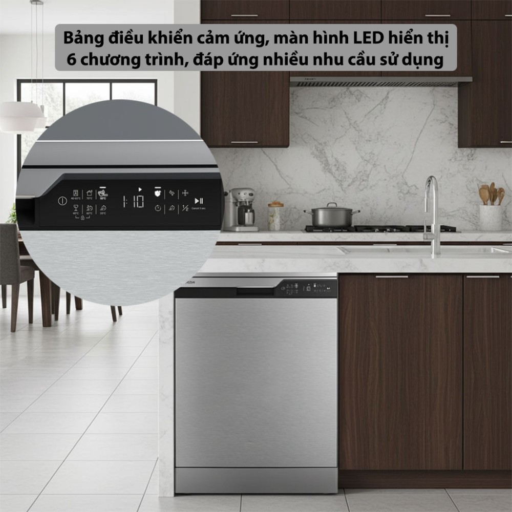 Máy rửa chén độc lập Hitachi HDF-F146VX - Hàng chính hãng