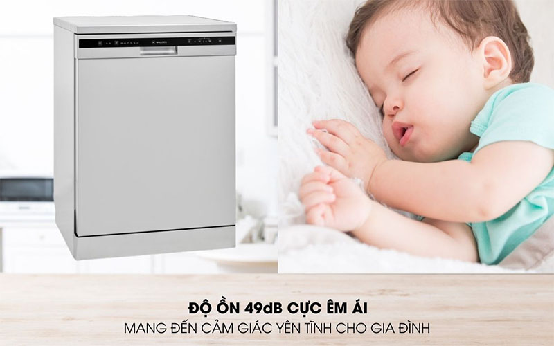 Máy rửa chén độc lập Malloca WQP12-5201E - Hàng chính hãng