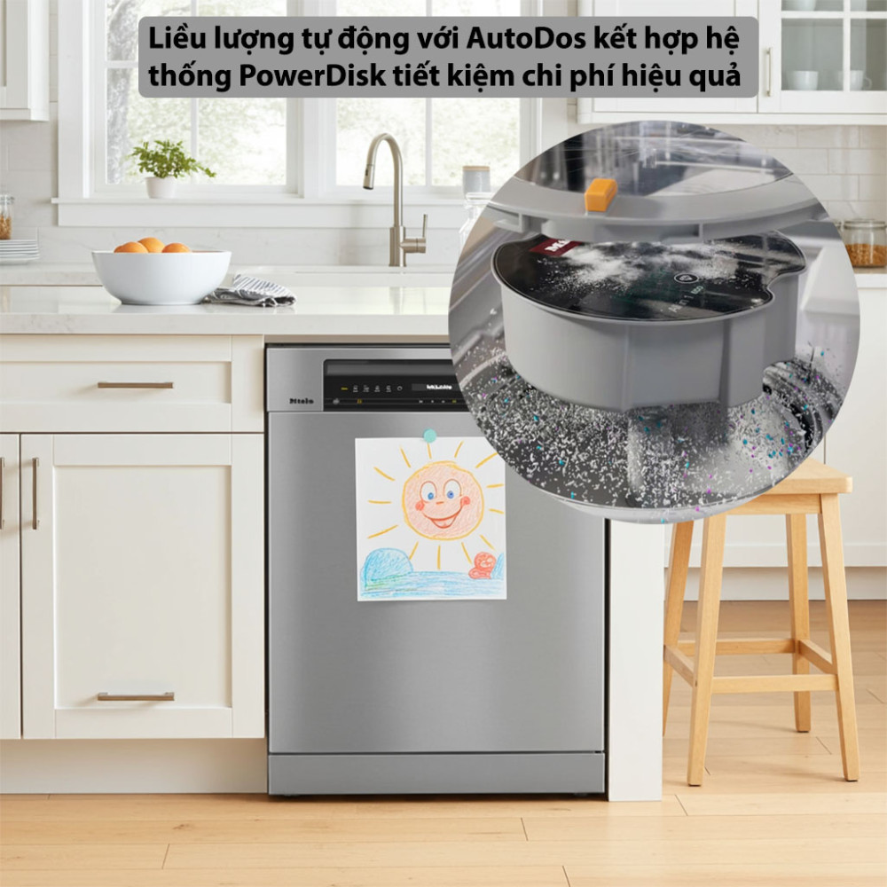 Máy rửa chén độc lập Miele G 7600 SC EDST/CLST AutoDos - Hàng chính hãng