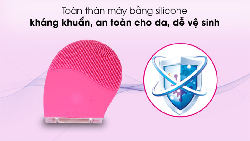 Máy rửa mặt và massage Halio Facial Cleansing & Massaging Device - Hàng chính hãng