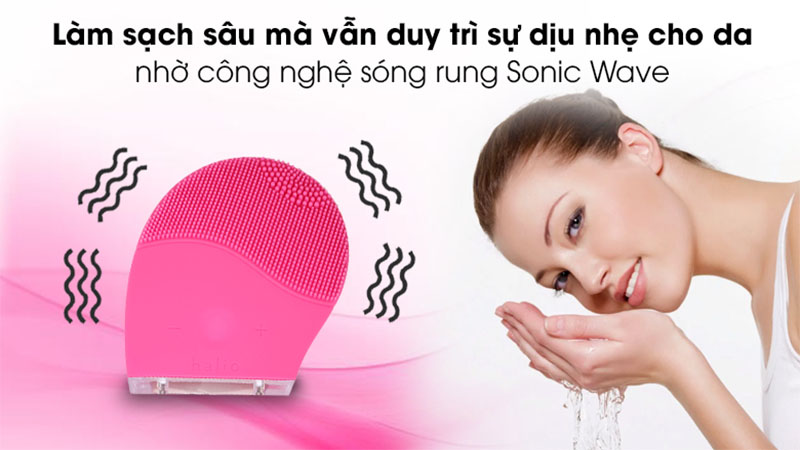 Máy rửa mặt và massage Halio Facial Cleansing & Massaging Device - Hàng chính hãng