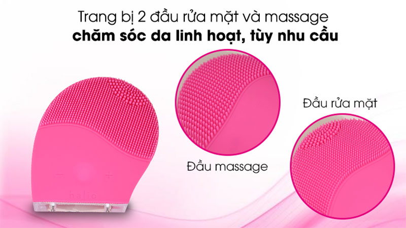Máy rửa mặt và massage Halio Facial Cleansing & Massaging Device - Hàng chính hãng