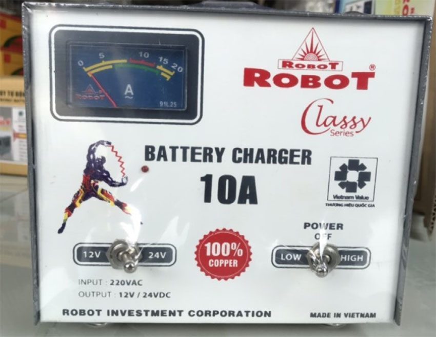 Máy sạc tăng giảm ắc quy Robot BMC 10A1224-CLASSY - Hàng chính hãng