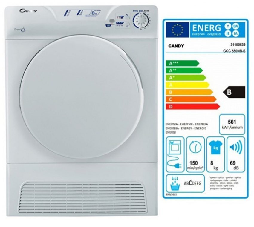 Máy sấy Candy GCC 580NB-S - Hàng chính hãng