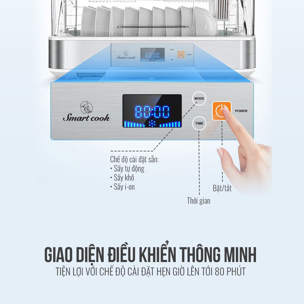 Máy sấy bát Elmich Smartcook DDS-3906 - Hàng chính hãng