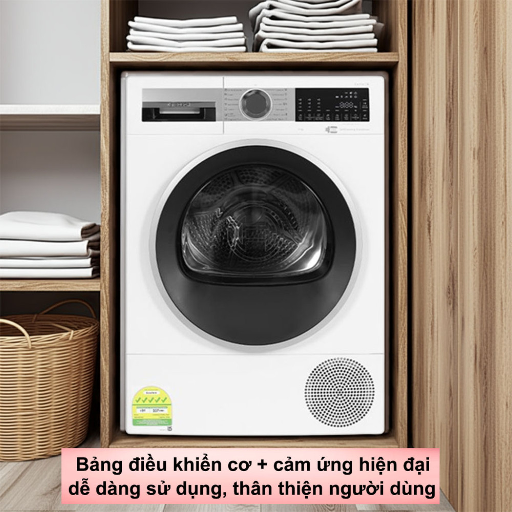 Máy sấy bơm nhiệt Bosch 9 kg WQG24570SG - Hàng chính hãng