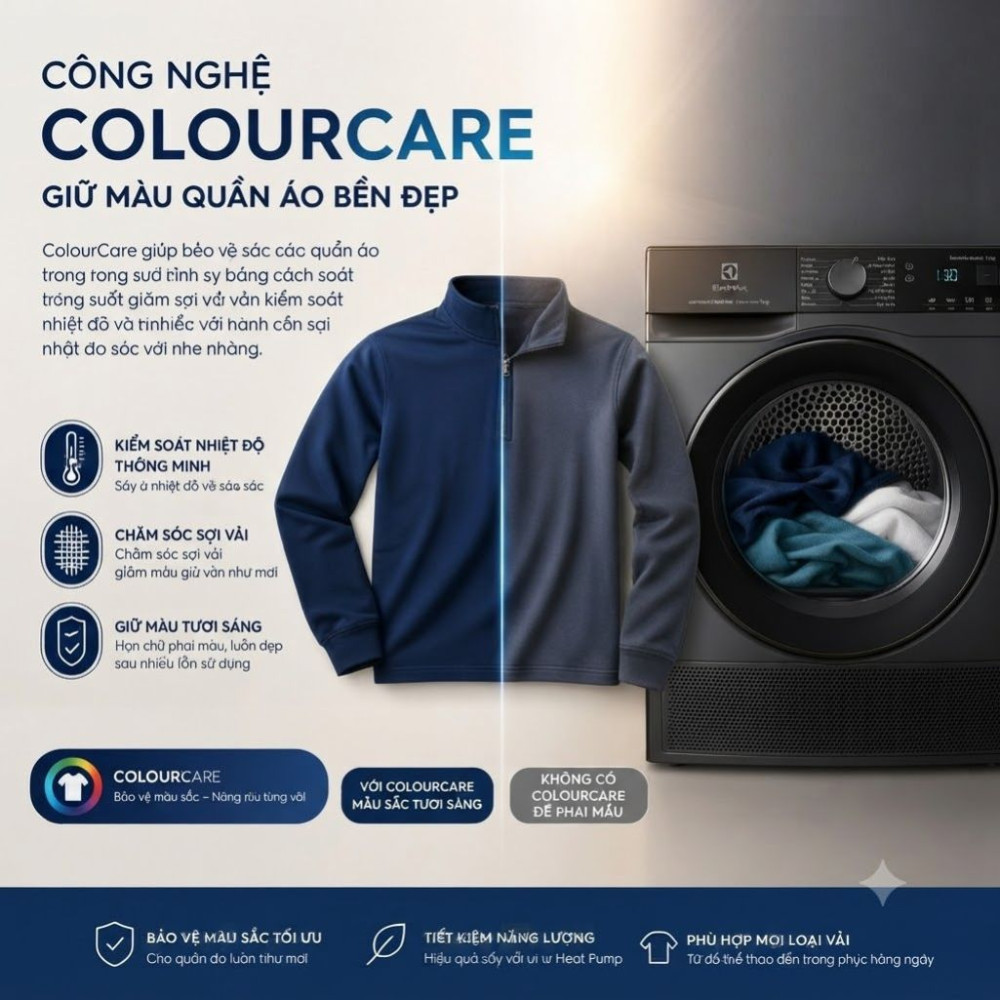 Máy sấy bơm nhiệt Electrolux 8 kg EDH803J5SCR - Hàng chính hãng