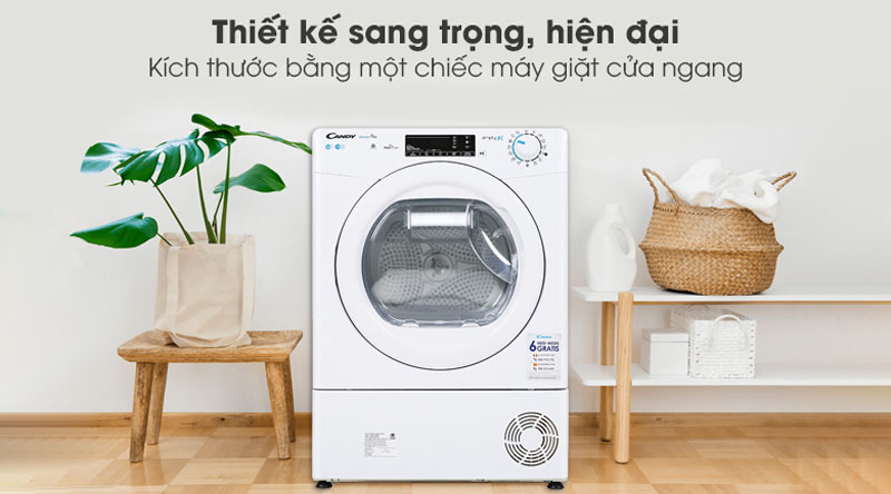 Máy sấy quần áo Candy CSOC10TE-S - 10kg - Hàng chính hãng