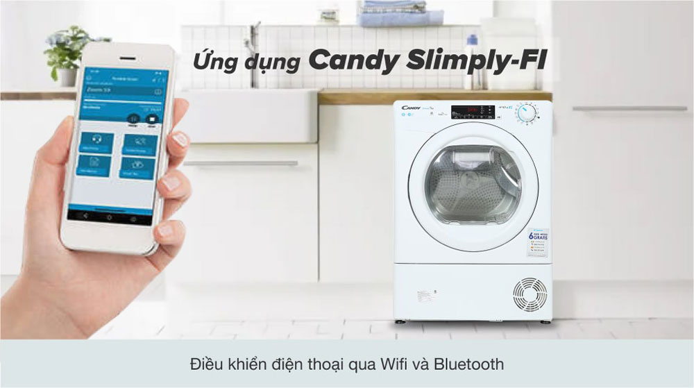 Máy sấy quần áo Candy CSO C8TE-S - Hàng chính hãng