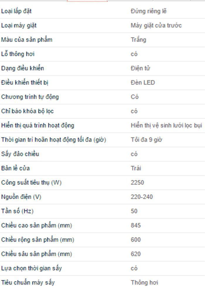 Máy sấy quần áo Electrolux EDS7051 - Hàng chính hãng