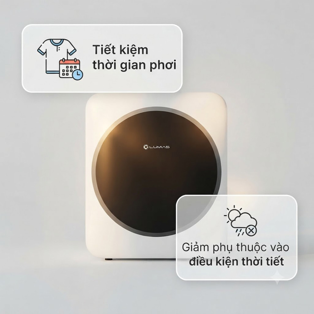 Máy sấy quần áo Lumias WCD-268W - Hàng chính hãng