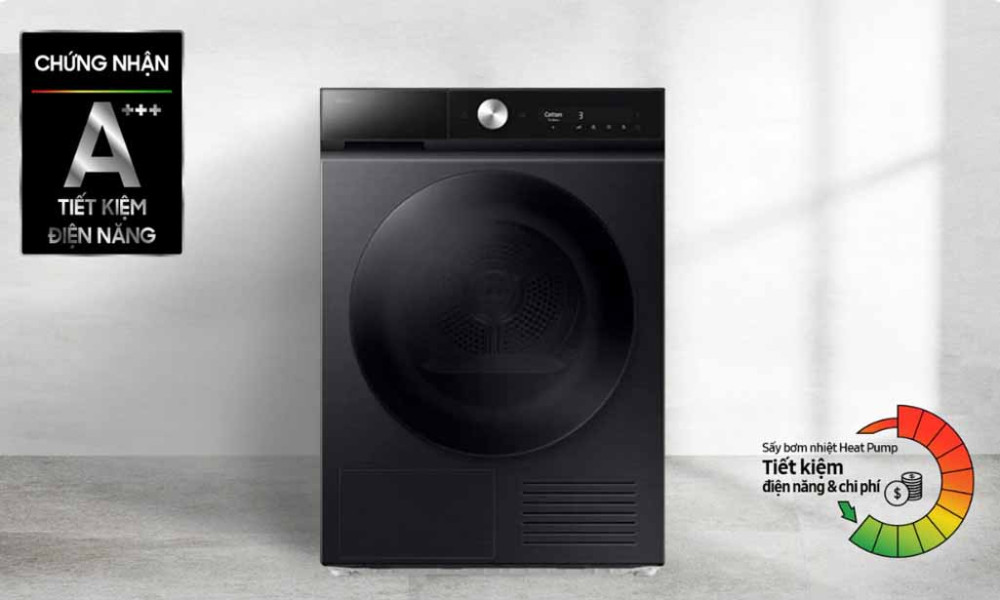 Máy sấy bơm nhiệt Samsung Inverter 10 kg DV10BB9440GBSV - Hàng chính hãng