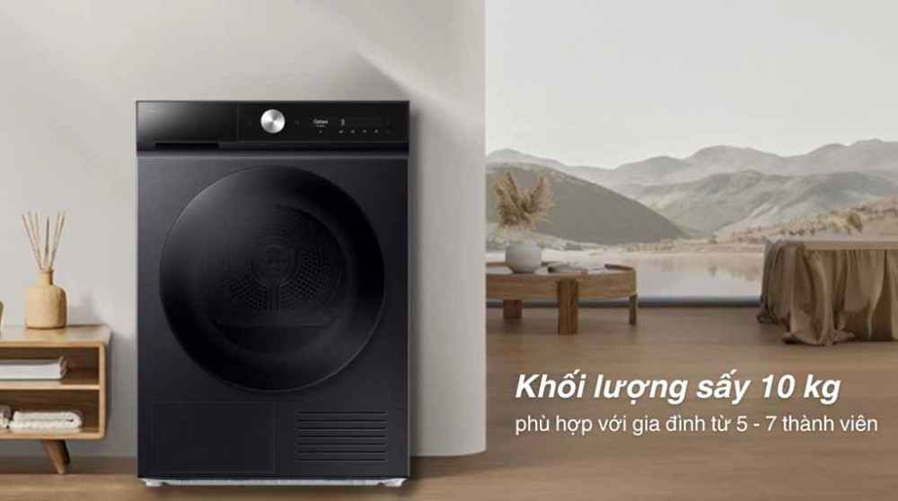 Máy sấy bơm nhiệt Samsung Inverter 10 kg DV10BB9440GBSV - Hàng chính hãng
