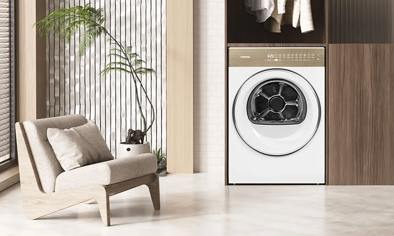 Máy sấy bơm nhiệt Toshiba 8 kg TD-T37BS90HWV(WT) - Hàng chính hãng