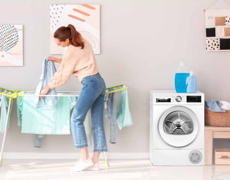 Máy sấy bơm nhiệt Bosch 8kg WQG233C90 - Hàng chính hãng