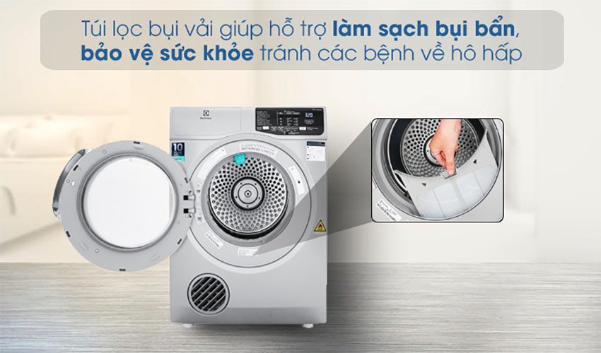 Máy sấy quần áo cửa trước Electrolux EDS805KQSA - Hàng chính hãng