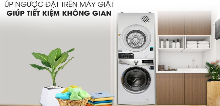 Máy sấy quần áo cửa trước Electrolux EDV805JQWA - Hàng chính hãng