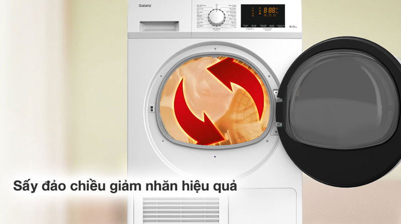 Máy sấy quần áo Galanz DC-80S5C - Hàng chính hãng