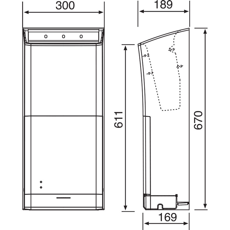 Máy sấy tay tự động Panasonic FJ-T10T1 - Hàng chính hãng