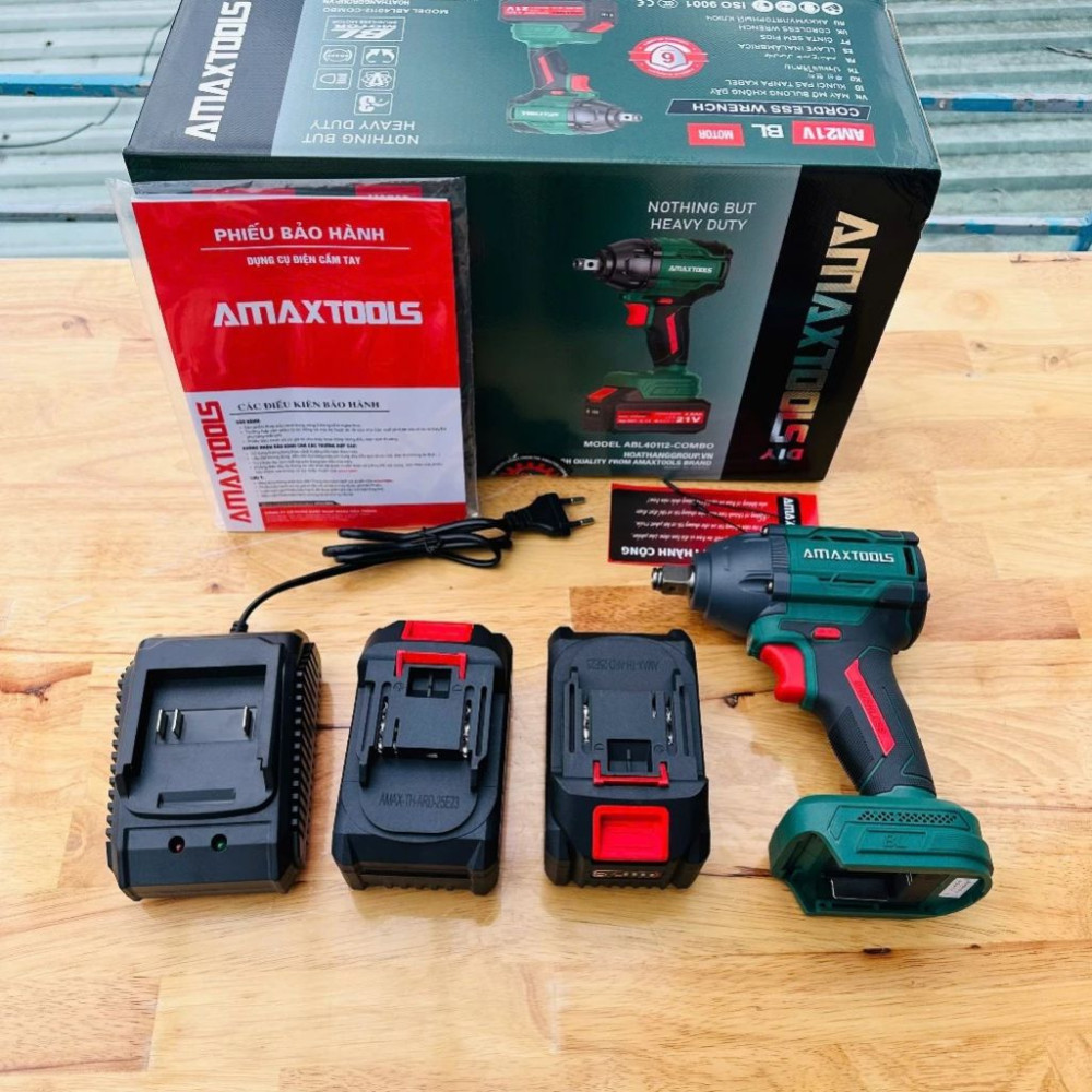 Máy siết Bulong Pin 21v Amaxtools ABL40112  - Hàng chính hãng