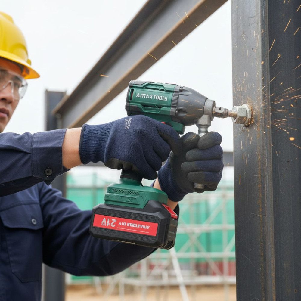 Máy siết Bulong Pin 21v Amaxtools ABL40112  - Hàng chính hãng